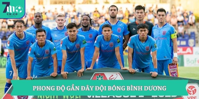 Phong độ gần đây đội bóng Bình Dương