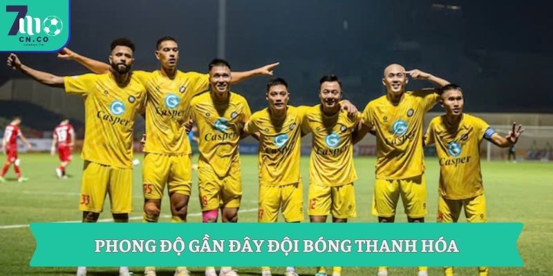 Phong độ gần đây đội bóng Thanh Hóa