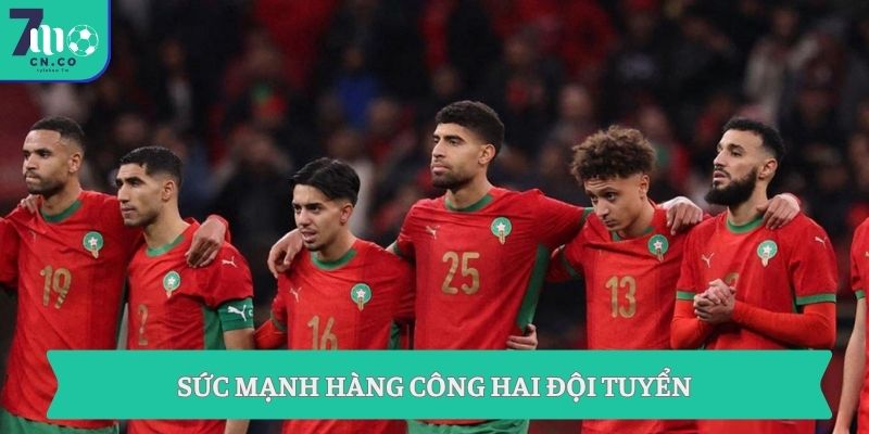Sức mạnh hàng công hai đội tuyển