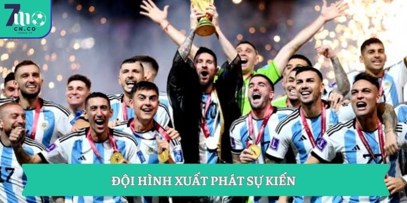 Đội hình xuất phát sự kiến